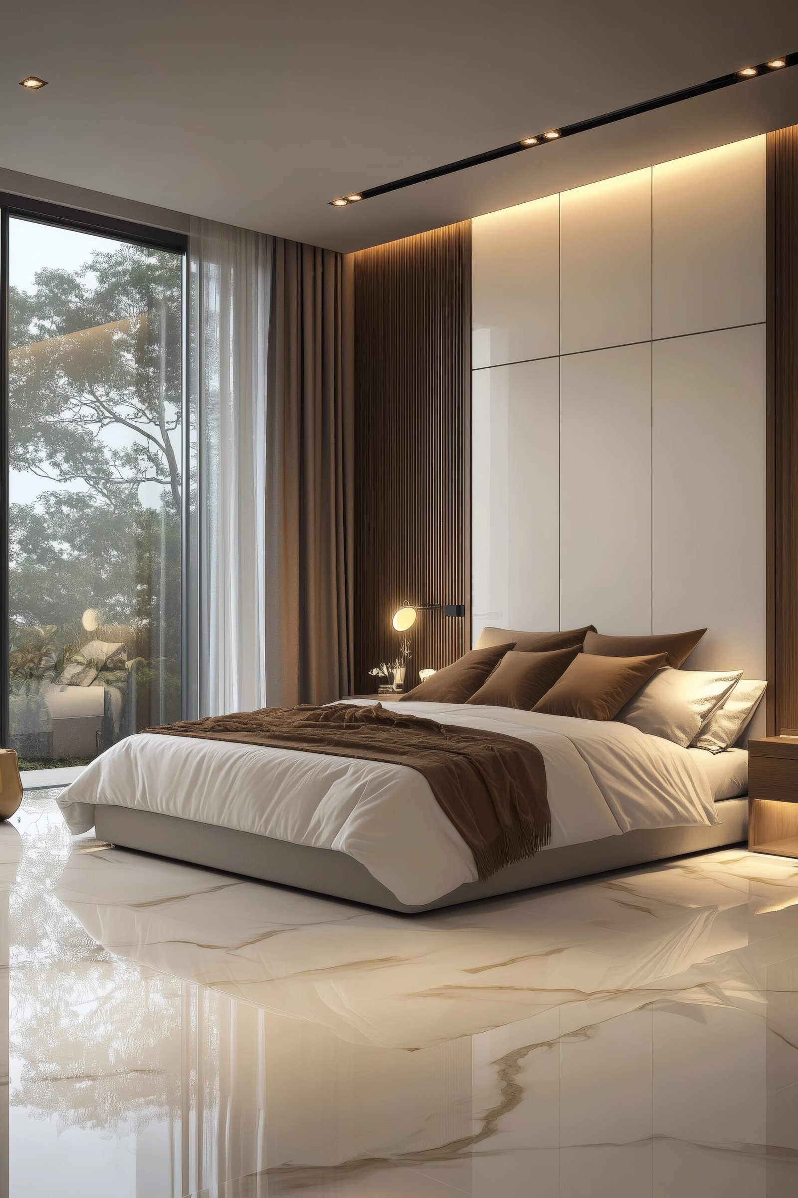 Clean bedroom interior